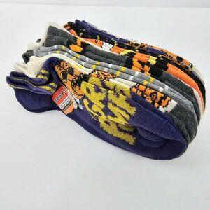 Peanuts Women's Snoopy & Friends Halloween No Show Socks 10 Pack Size 4/10 NWT